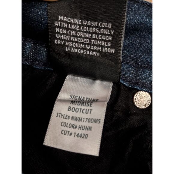 NWT Hudson Jeans Women Size 27 Dark Wash Signature Bootcut 8 3/4inch Front Rise - Picture 9 of 10